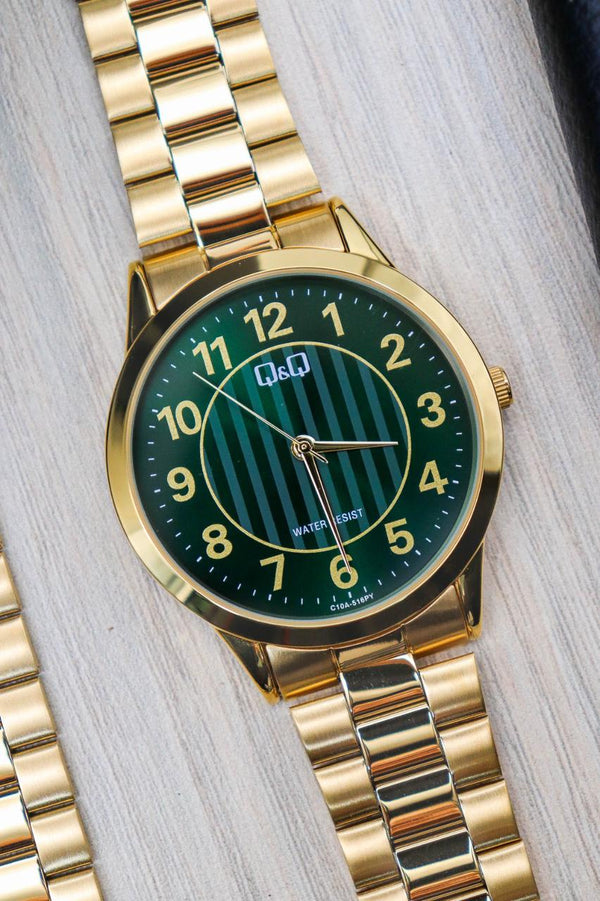 RELOJ Q&Q TABLERO VERDE
