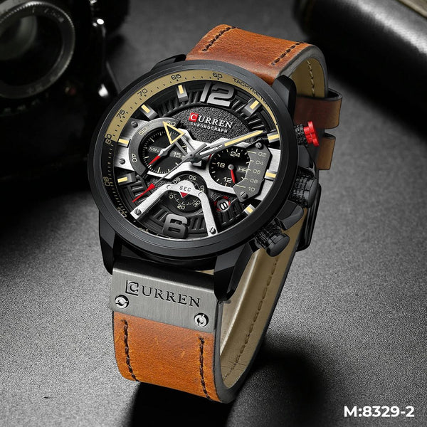 RELOJ CURREN CUERO M-8329-2