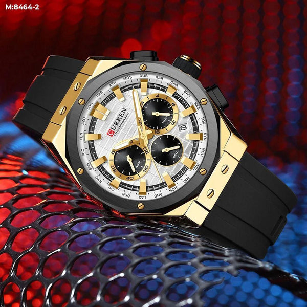 RELOJ CURREN GOMA NEGRO