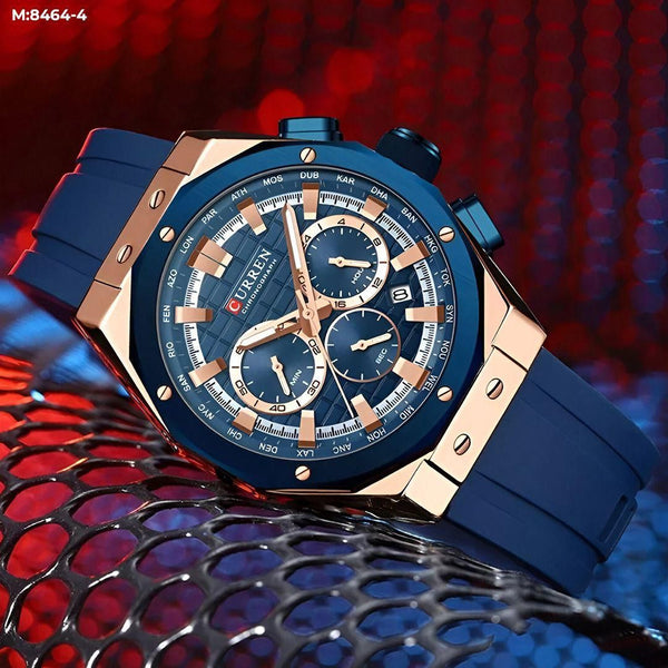 RELOJ CURREN GOMA AZUL