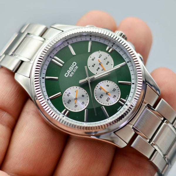 RELOJ CASIO ORIGINAL FONDO VERDE