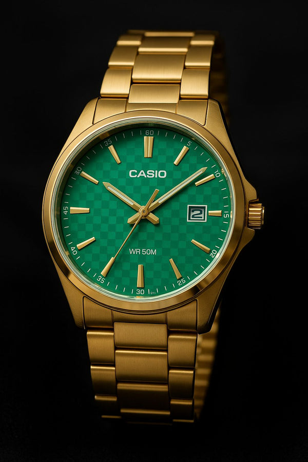 RELOJ CASIO ORIGINAL FONDO VERDE