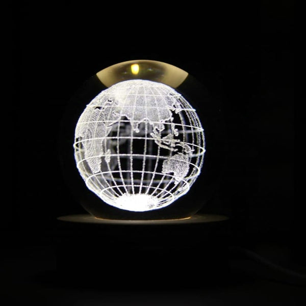 LAMPARA ESFERA DE CRISTAL